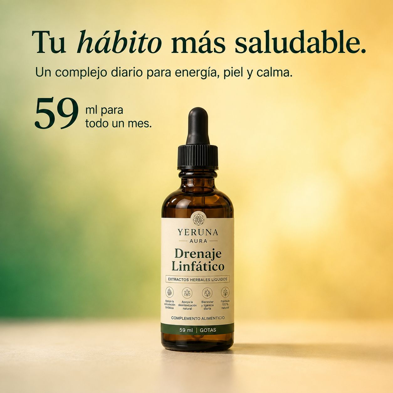 aura™️ - Gotas de Hierbas para Drenaje Linfático