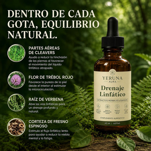 aura™️ - Gotas de Hierbas para Drenaje Linfático