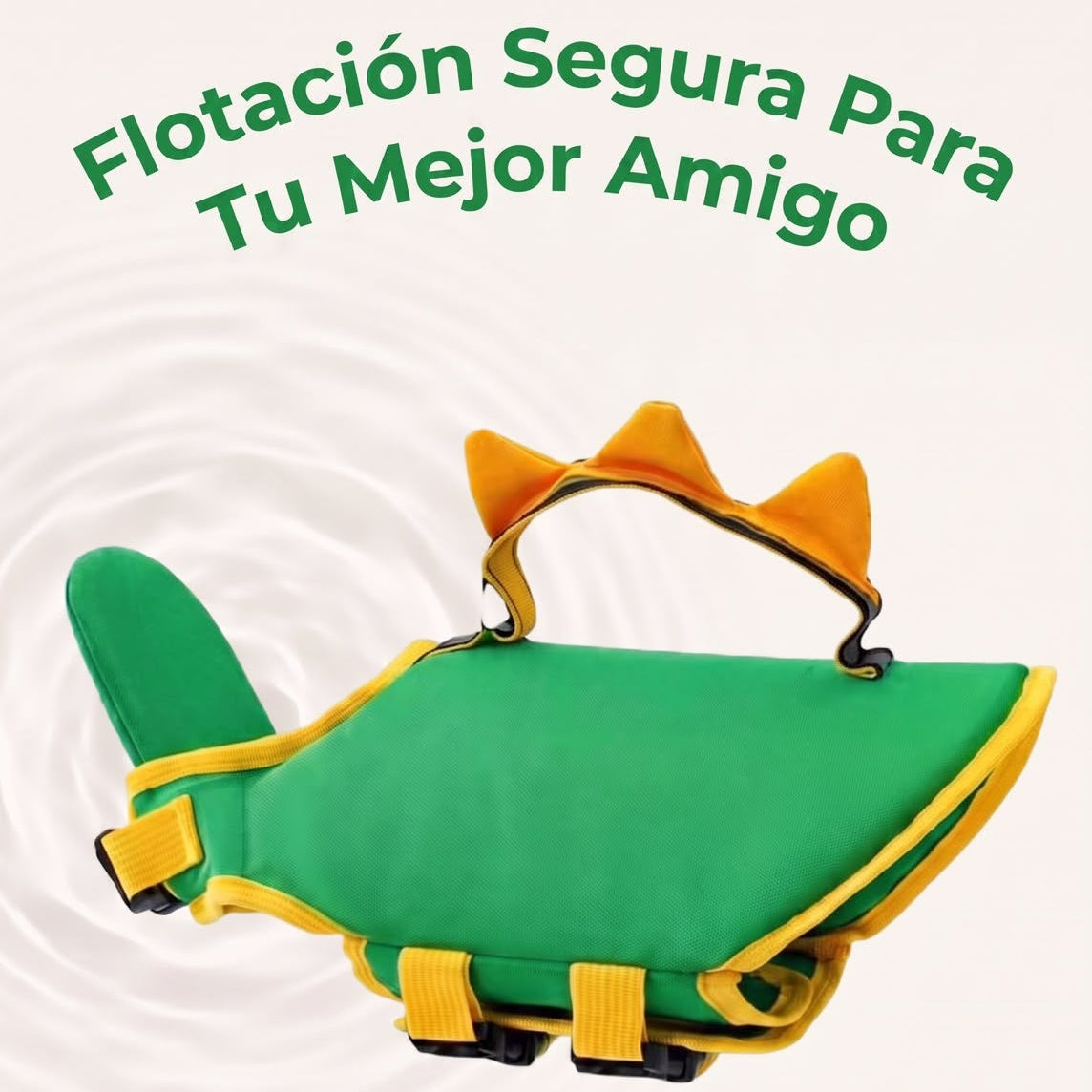 Chaleco Salvavidas Dino -  Dale a tu mejor amigo la seguridad que merece en cada chapuzón