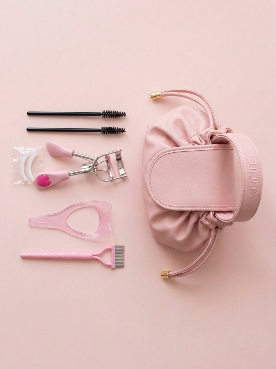 Kit Yummy Lashes completo con neceser rosa